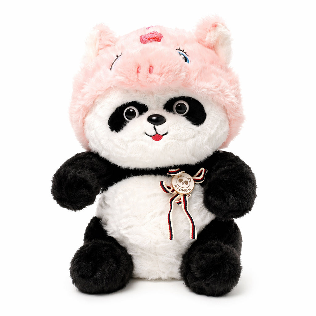 Fluffy Big Eyes Panda Bear Plush Toy – Soft Cotton Panda Stuffed Animal for Kids