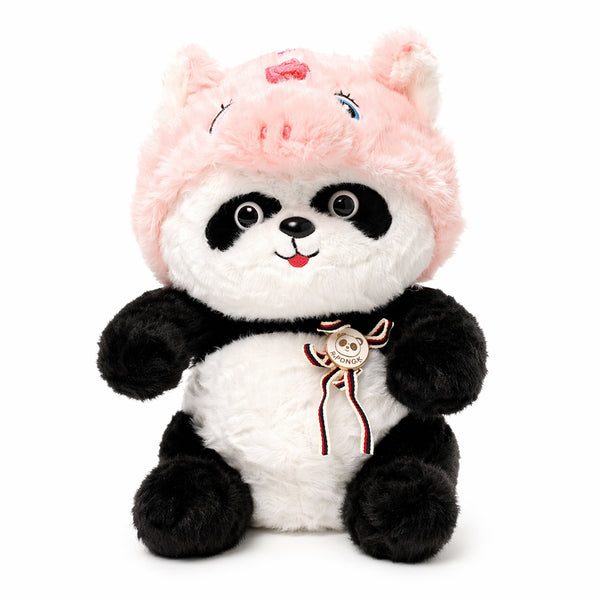 Fluffy Big Eyes Panda Bear Plush Toy – Soft Cotton Panda Stuffed Animal for Kids