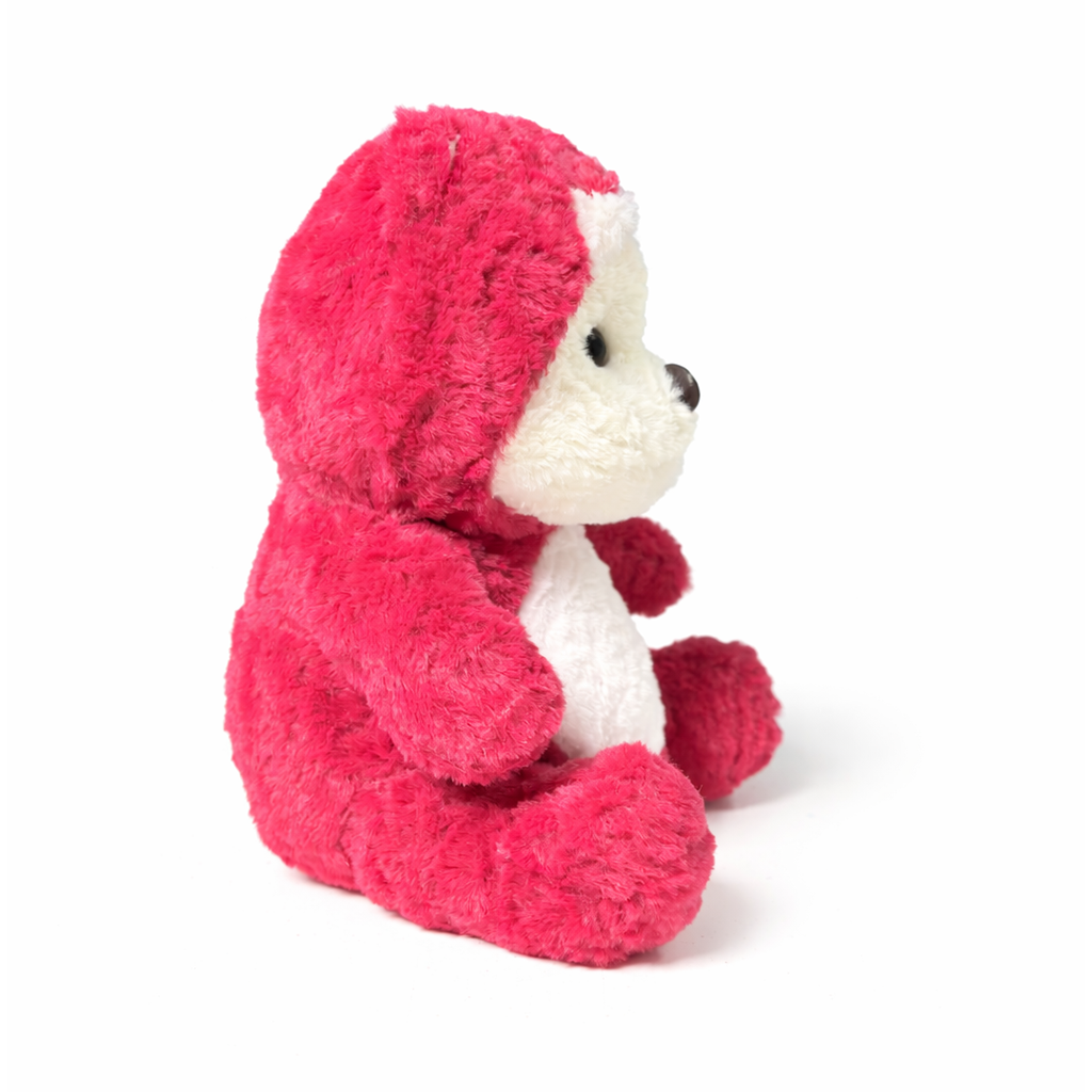 Soft Stuffed Red Teddy Bear with Cap
