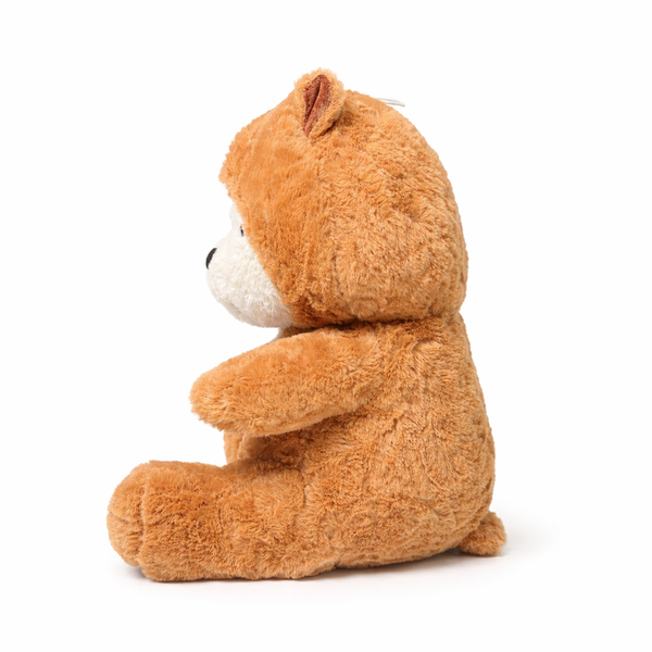 Choco Cap Teddy Bear Plush Toy – Dual Look White & Brown
