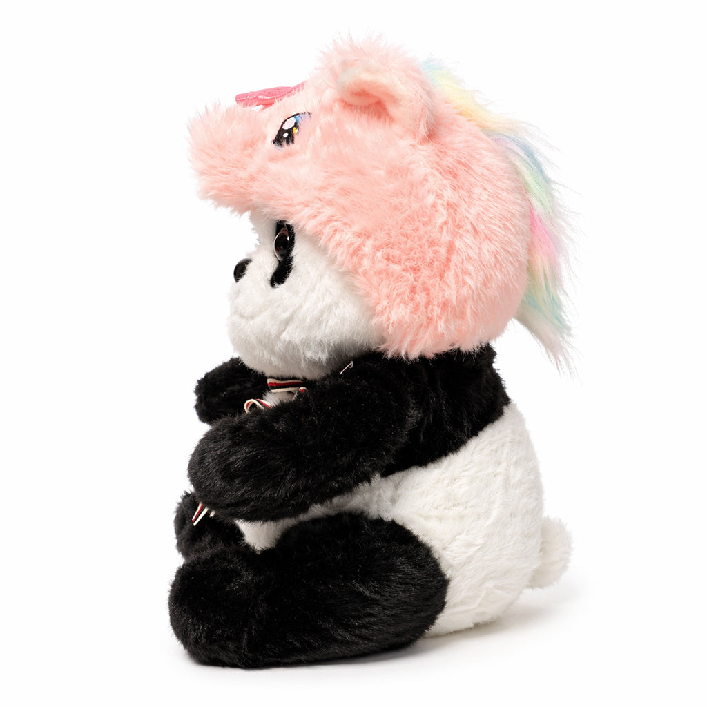 Fluffy Big Eyes Panda Bear Plush Toy – Soft Cotton Panda Stuffed Animal for Kids