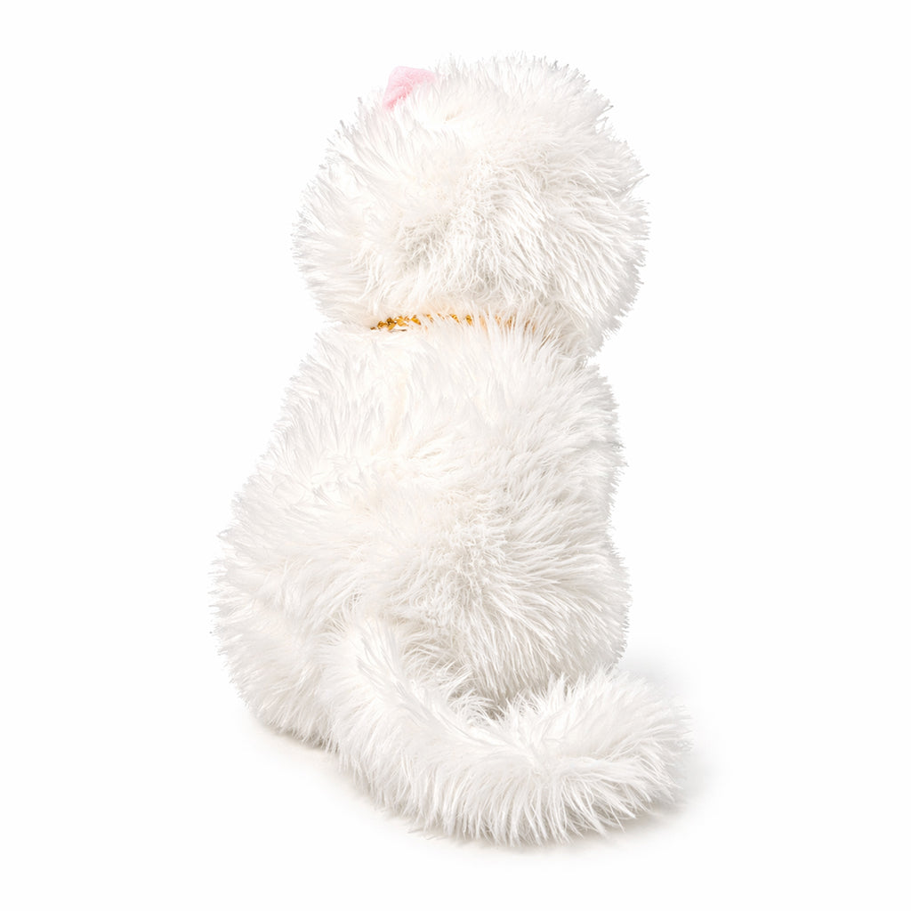 Soft White Plush Cat Toy – Cute Stuffed Cat for Kids