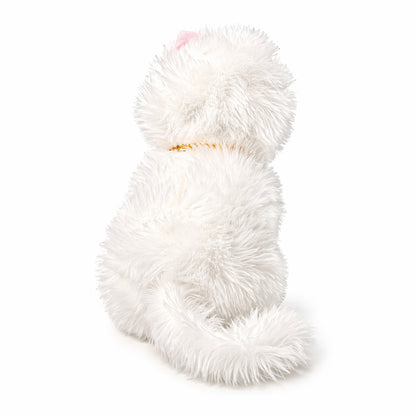 Soft White Plush Cat Toy – Cute Stuffed Cat for Kids