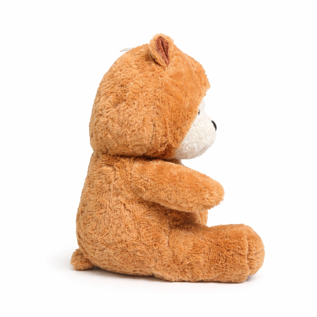 Choco Cap Teddy Bear Plush Toy – Dual Look White & Brown Soft & Huggable Stuffed Bear