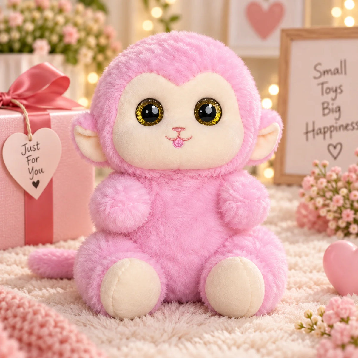Big Eyes Monkey Plush Toy