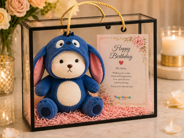 Blue Hoodie Teddy Bear Birthday Gift