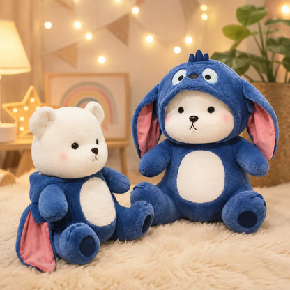 Cute Teddy Bear with Stitch Hoodie