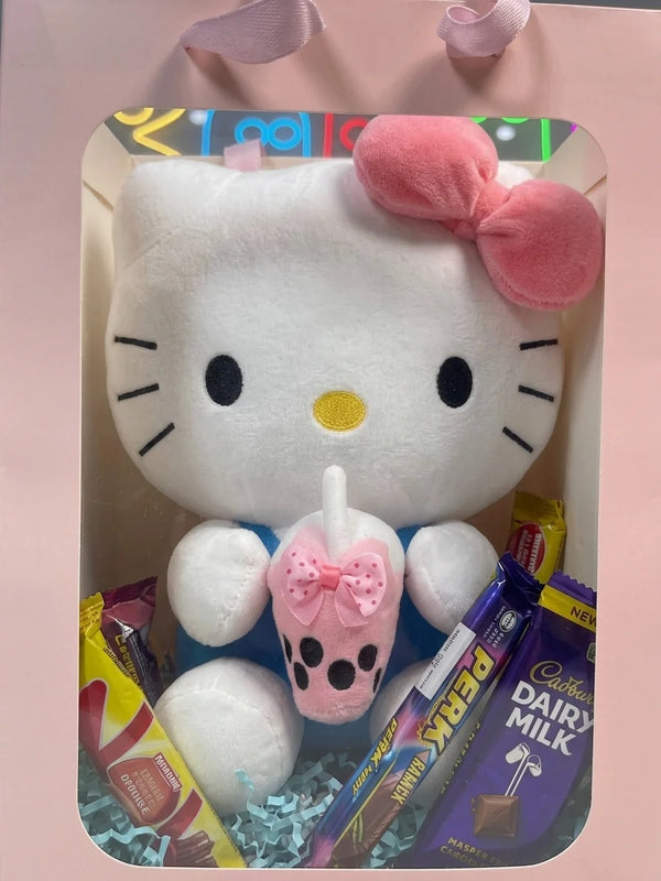 Hello Kitty Bubble Tea Plush Toy Gift Packing