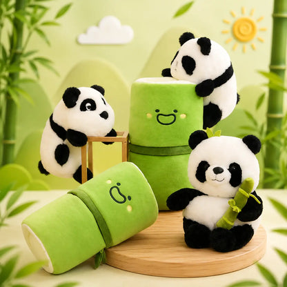 Panda Bamboo Plush Toy