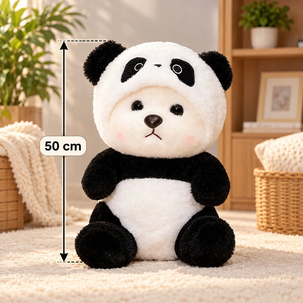 Panda Teddy Bear Plush with Cap