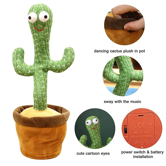 Rechargeable Dancing and Singing Cactus