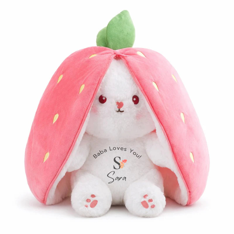 Strawberry Rabbit Plush Bunny