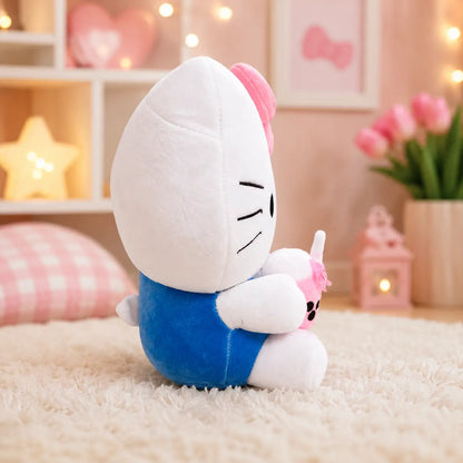 bubble tea hello kitty stuffed toy