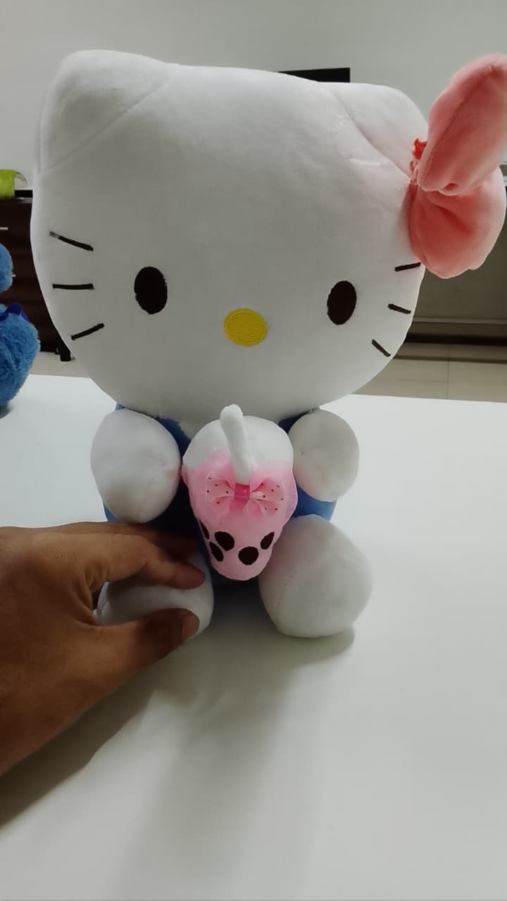 Hello Kitty Bubble Tea Plush Toy – Cute Soft Stuffed Toy